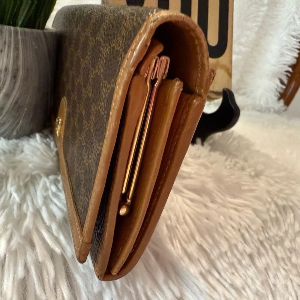 Authentic Celine Macadam Long Kiss Lock Wallet - Picture 8 of 16